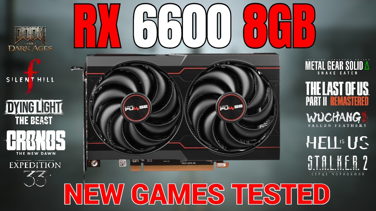 AMD RX 6600: New Games Tested