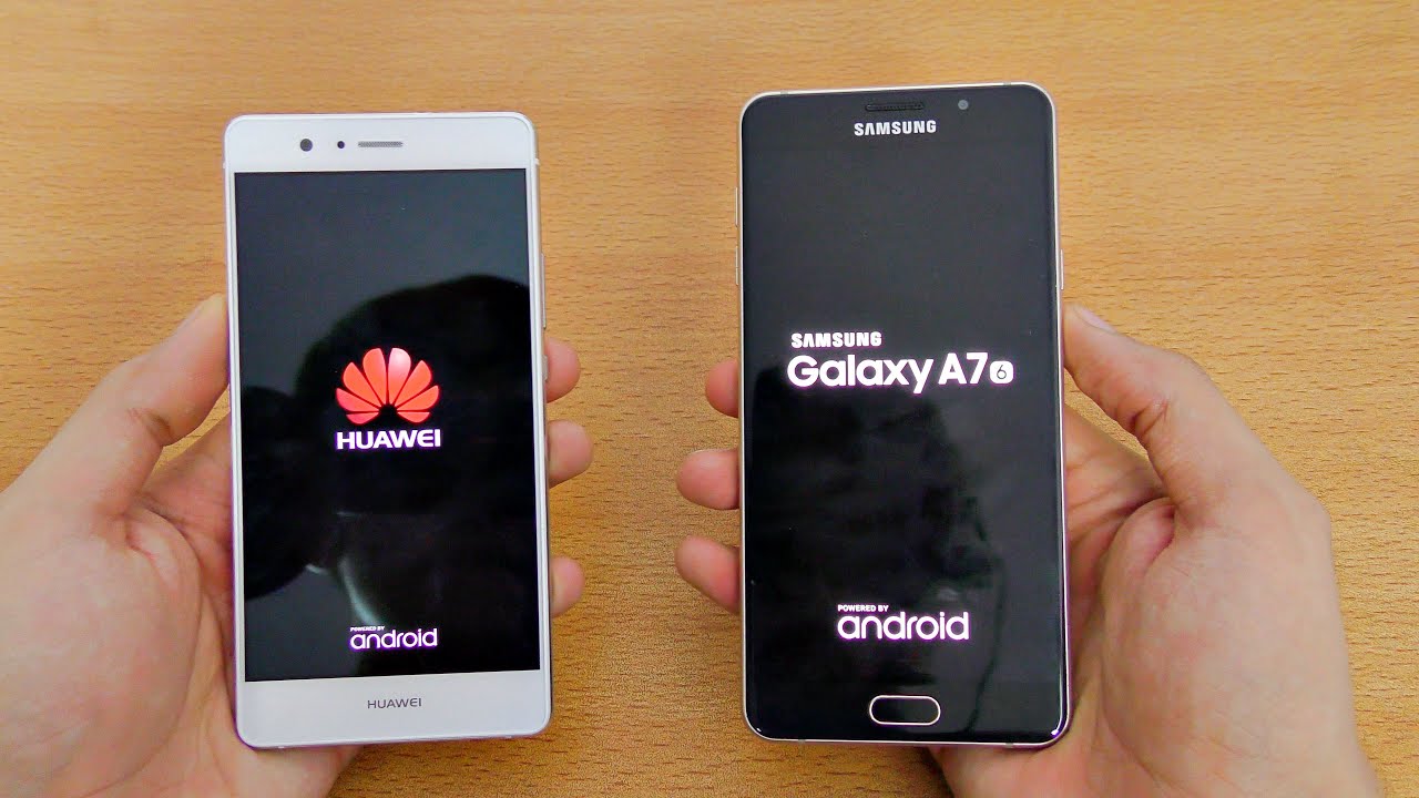 Huawei P9 Lite vs Samsung Galaxy A7 (2016) - Speed Test! (4K)