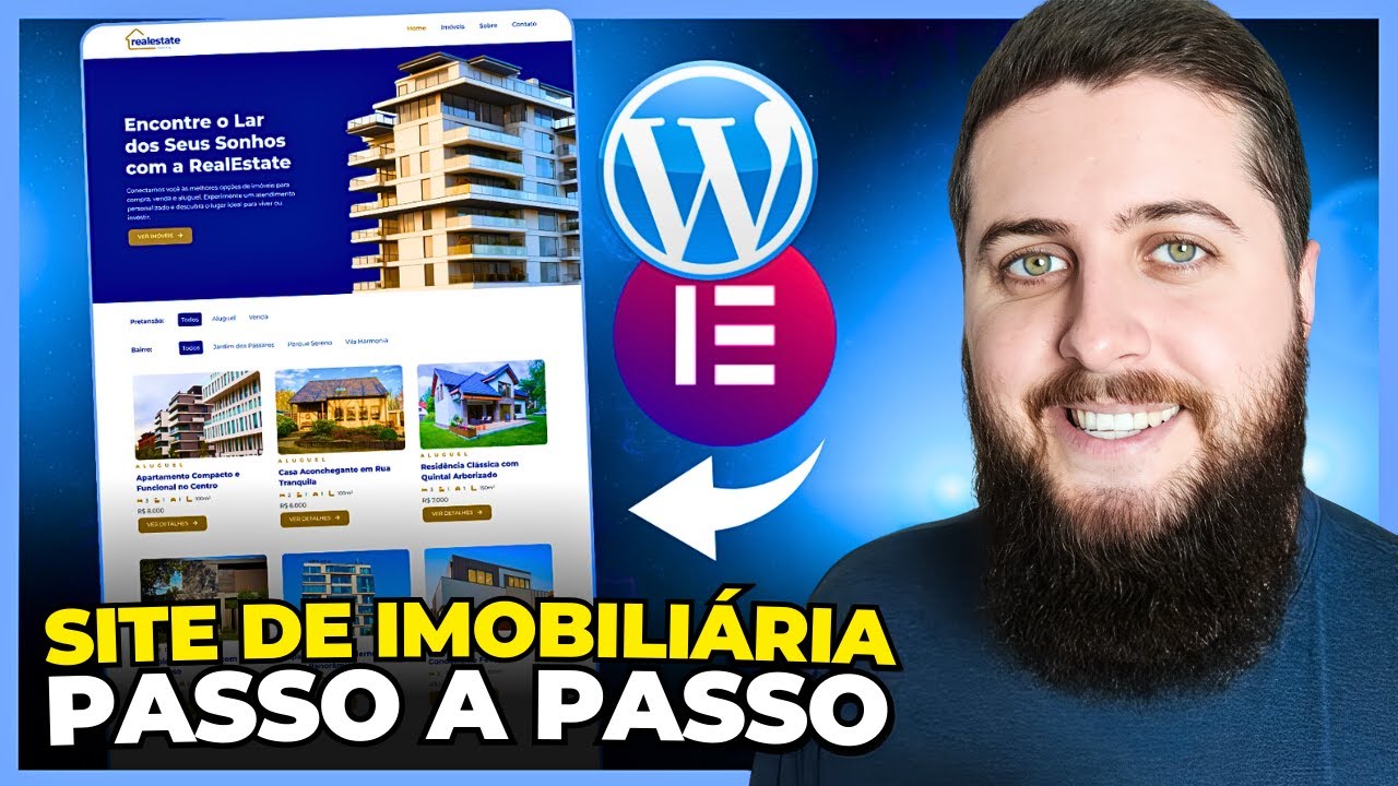 Como Criar um SITE PARA IMOBILIÁRIA com WordPress e Elementor | Passo a Passo
