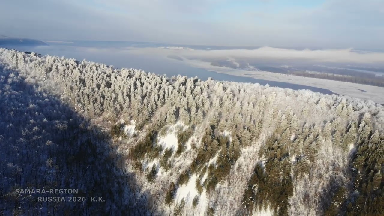 Зимняя красота Жигулёвских гор у посёлка Ширяево / Самарская область / winter beauty / Russia