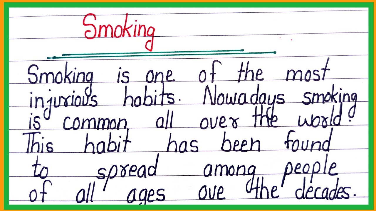 essay on smoking in english/dhumrapan per nibandh