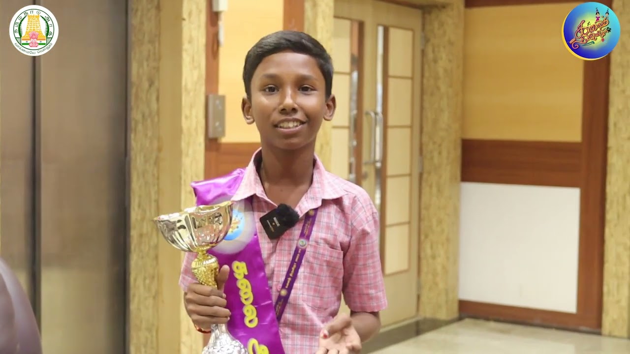 Kalai Thiruvizha 2023 - 24 ,கலையரசன் விருது வாங்கினது ரொம்ப Happy'அ இருக்கு - மாணவர் ஜெய் நிக்கேஷ்
