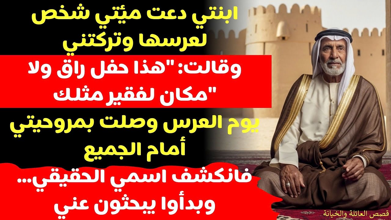 قصة حقيقية مؤلمة ابنتي دعت الجميع لعرسها إلا أنا لأنها قالت إني فقير. حضرت…