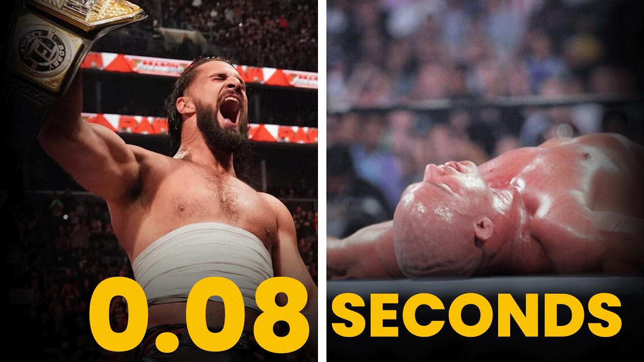 20 SHORTEST WWE Title Reigns | SHORTER Than a Commercial Break!