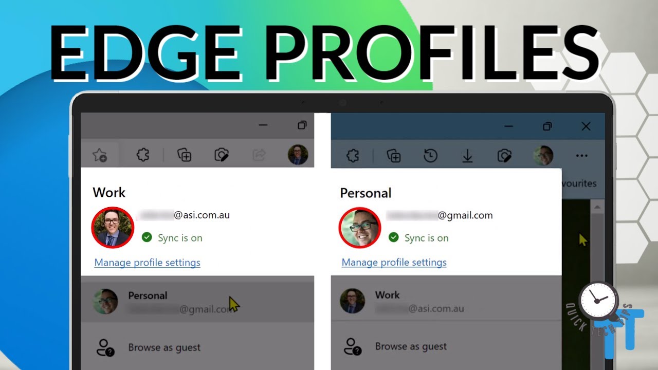 How to use PROFILES in Microsoft Edge
