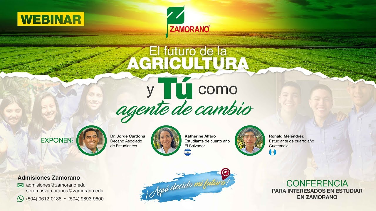 Webinar: El futuro de la agricultura y tú como agente de cambio