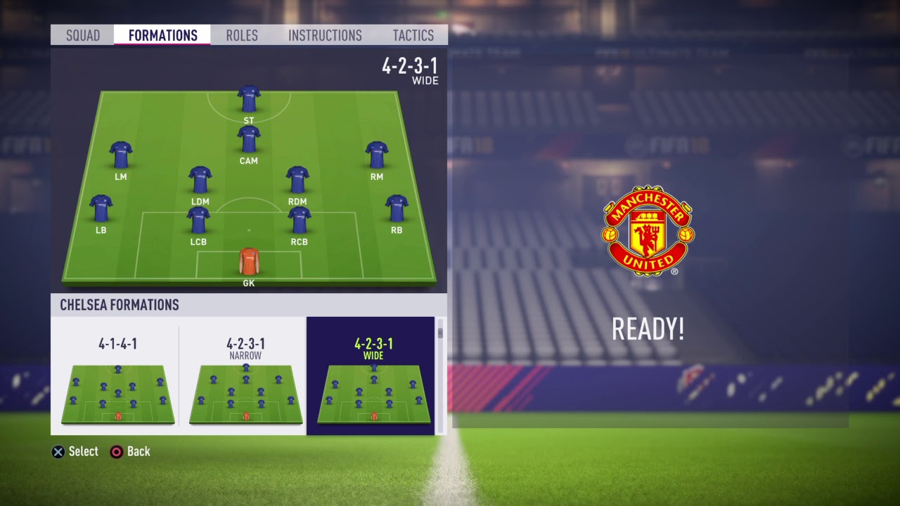 Fifa 18|formation, instructions and tactics| 4-2-3-1 narrow|
