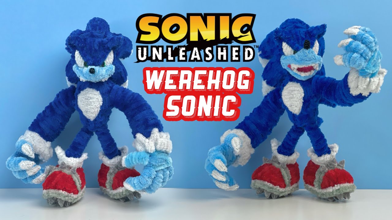 Making Werehog Sonic with just Pipe Cleaners