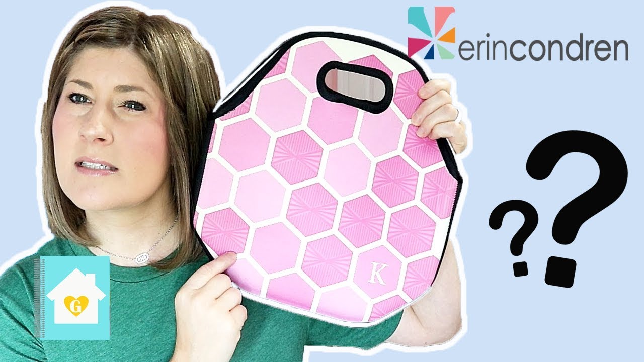 ERIN CONDREN LUNCH TOTE FIRST IMPRESSION AND REVIEW