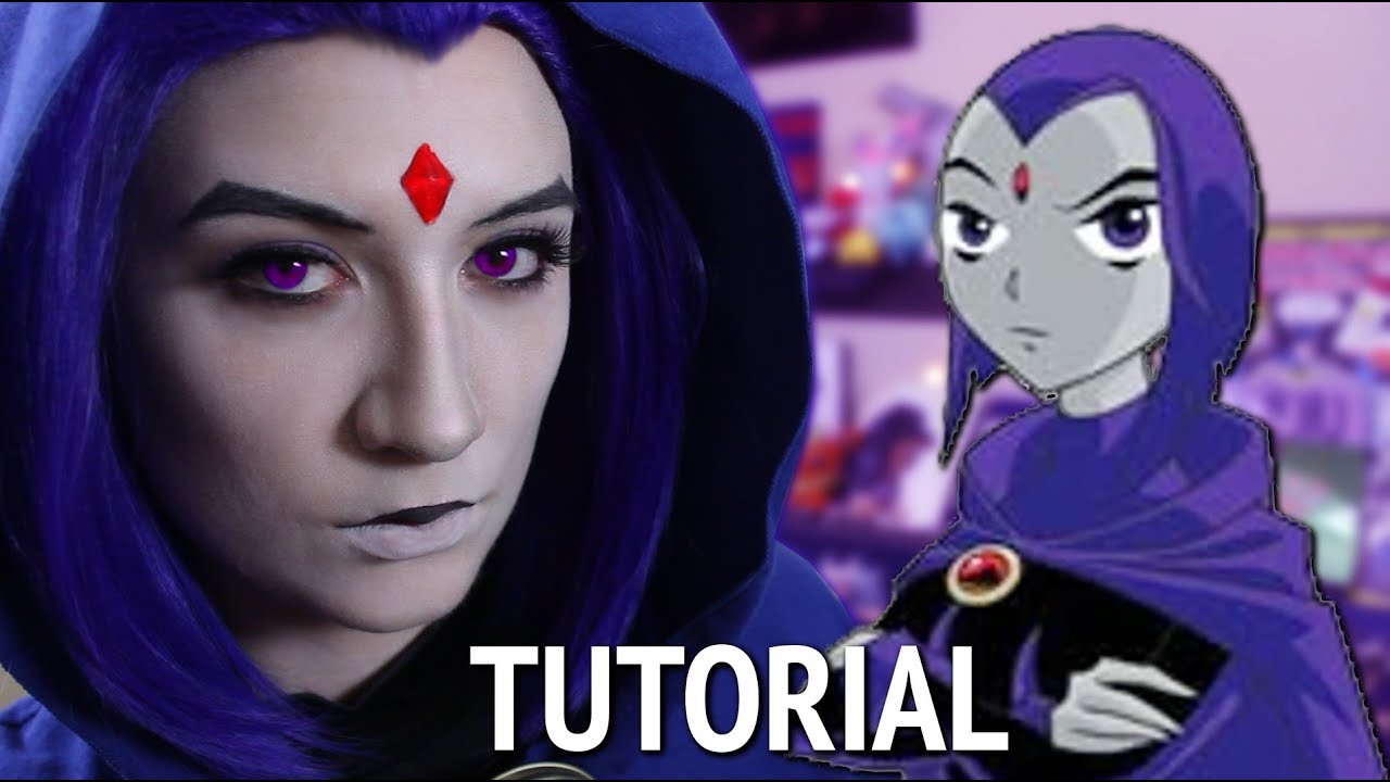 RAVEN MAKEUP TUTORIAL (Teen Titans)