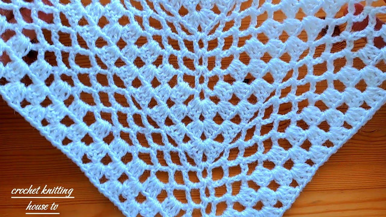 parfait👌élégant et facile châle au crochet facile pour débutants vous devez l'essayer/châle crochet