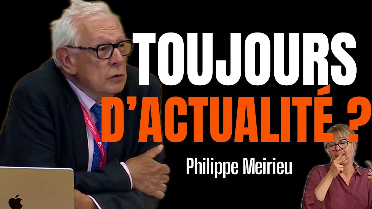 Le sens de l’école et de l’enseignement selon Philippe Meirieu