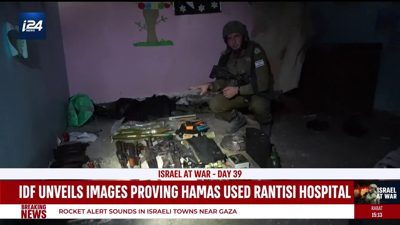 IDF unveils images proving Hamas uses hospitals for terror purposes, holding hostages