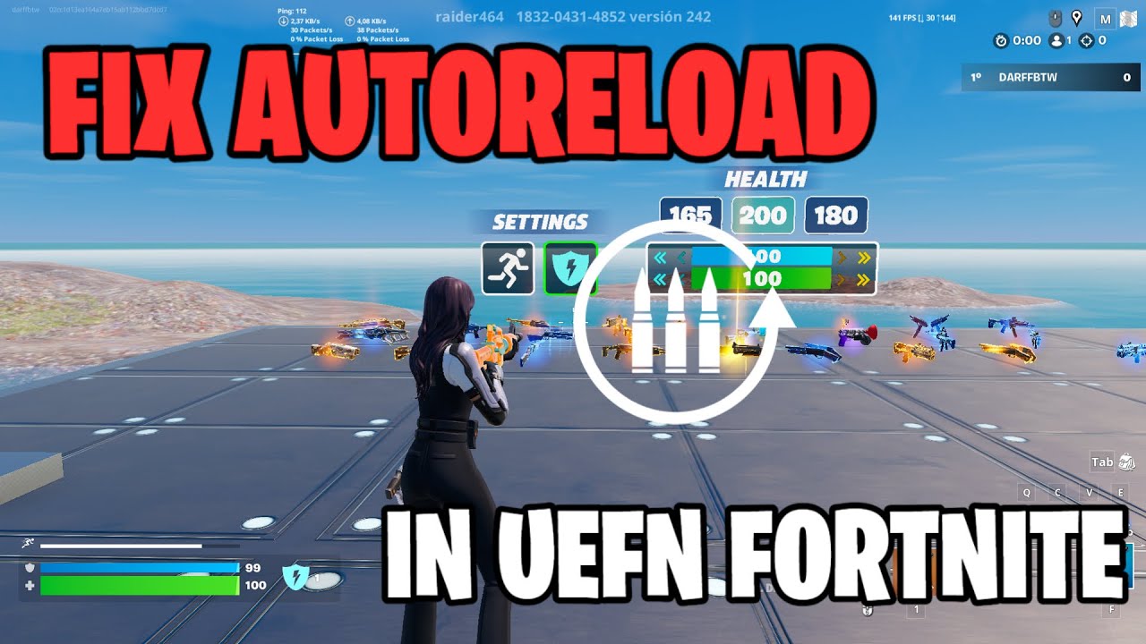 Как исправить автоматическую перезарядку в Fortnite Creative 2026 (на UEFN)