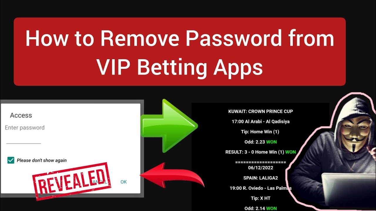How to Remove Password from 100% VIP Apps | Betting strategy | soccer Prediction #betting