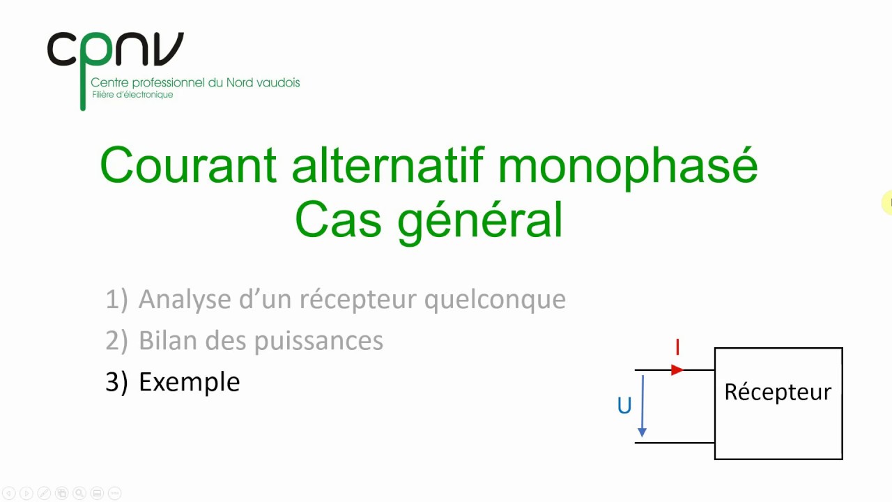 ELEC - Monophasé - Cas général (partie 2)