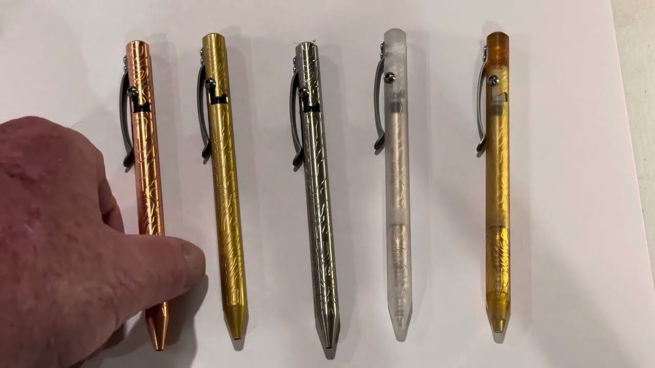 MaxMadCo Design - Bolt Action Pen - The Lineup