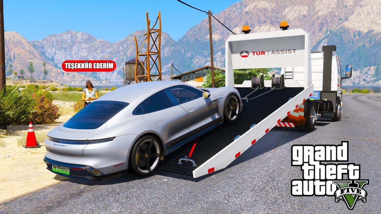 KAZALI LÜKS SPOR ARABALARI ÇEKİCİ İLE ÇEKİYORUZ - GTA 5