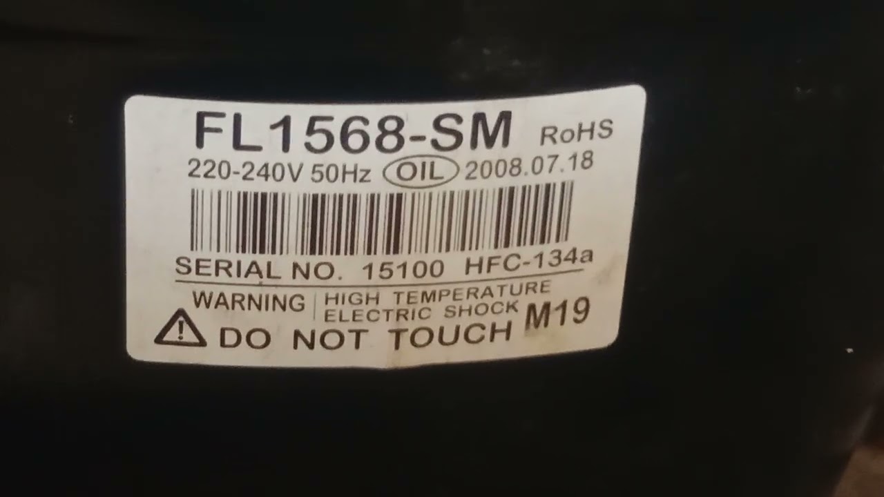 FL1568-SM COMPRESSOR NON INVERTER 600 LITER FITTING 134 GAS 