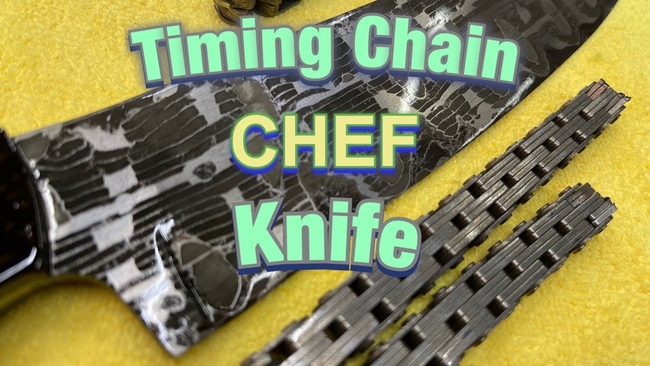 TIMING CHAIN DAMASCUS CHEF KNIFE !!!