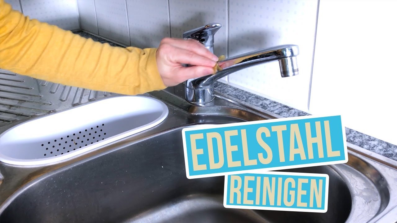 Edelstahl reinigen und polieren | Spülbecken putzen mit Kartoffeln
