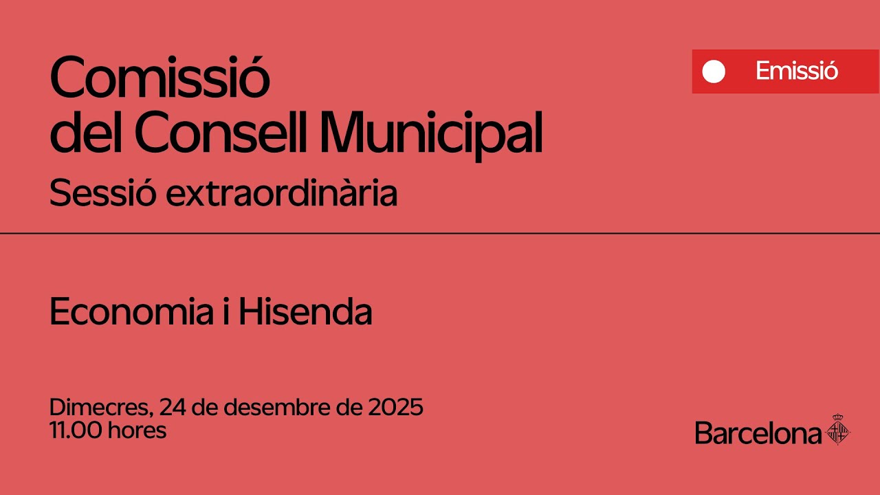 Comissió extraordinària d'Economia i Hisenda - 24/12/25