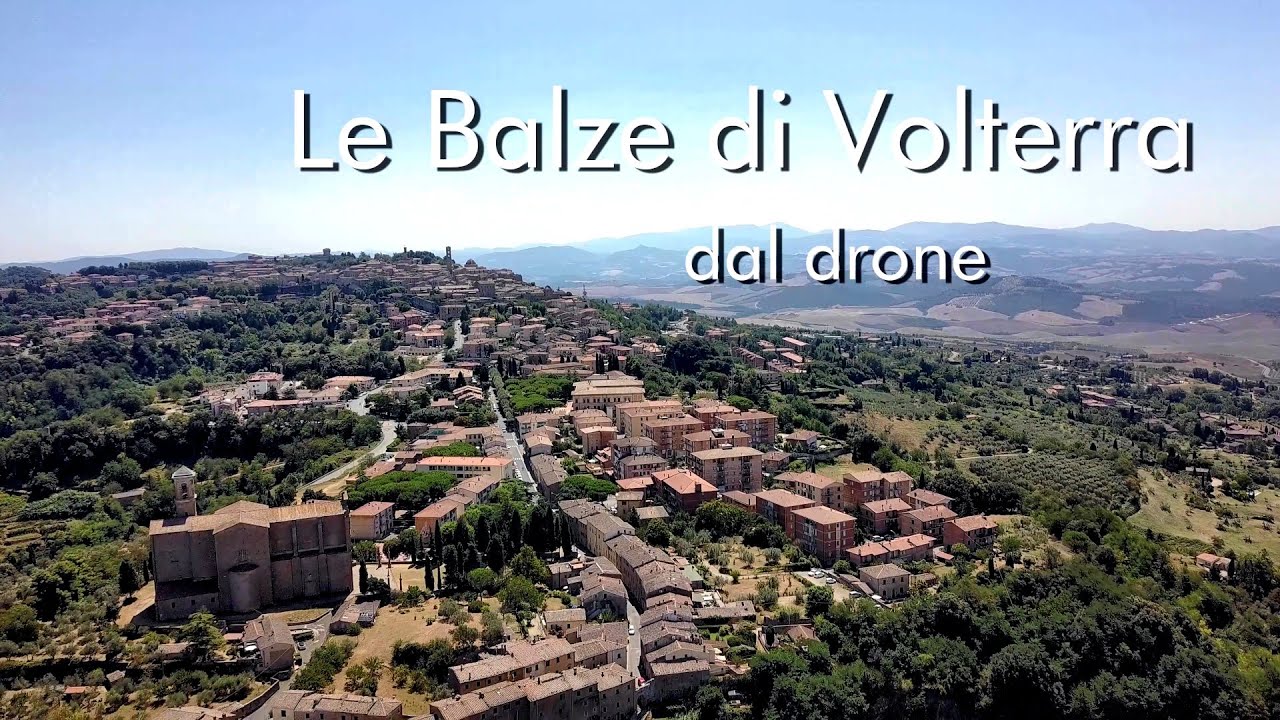 Le Balze di Volterra dal drone - 4K