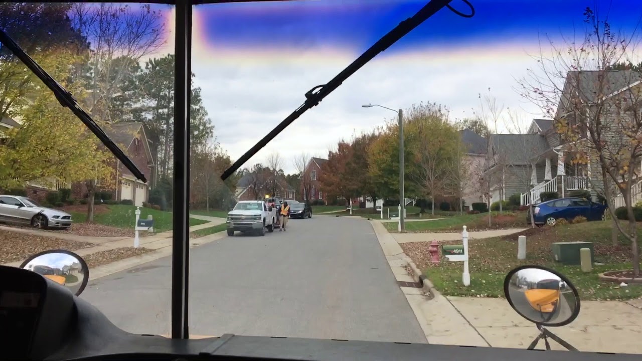 1999 Freightliner FS-65 School Bus Ride in Durham, NC (Bus 113)