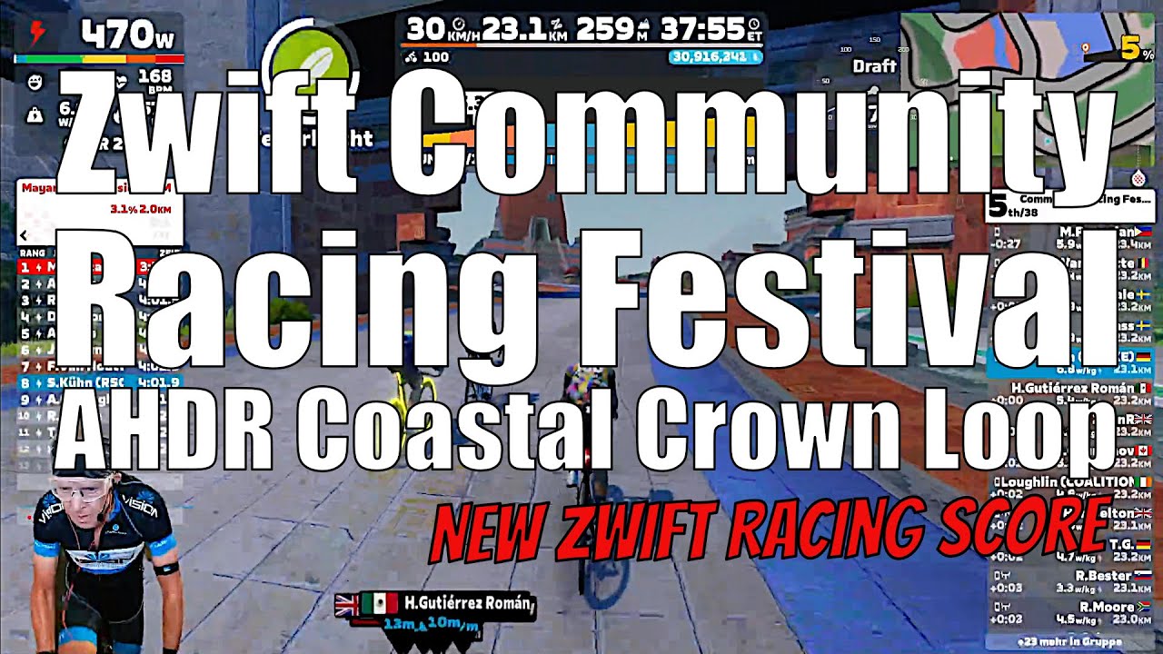 Zwift Community Racing Festival - AHDR Coastal Crown Loop