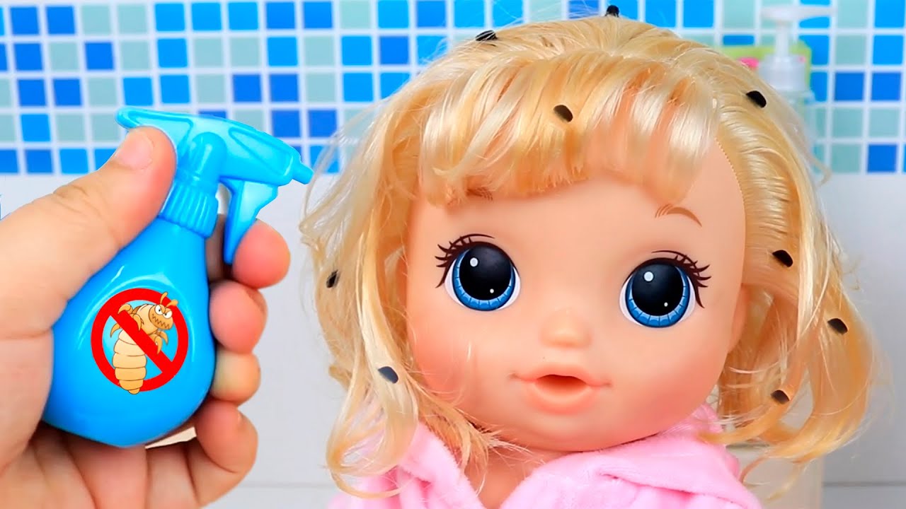 O DIA QUE MINHA BABY ALIVE PEGOU PIOLHO!