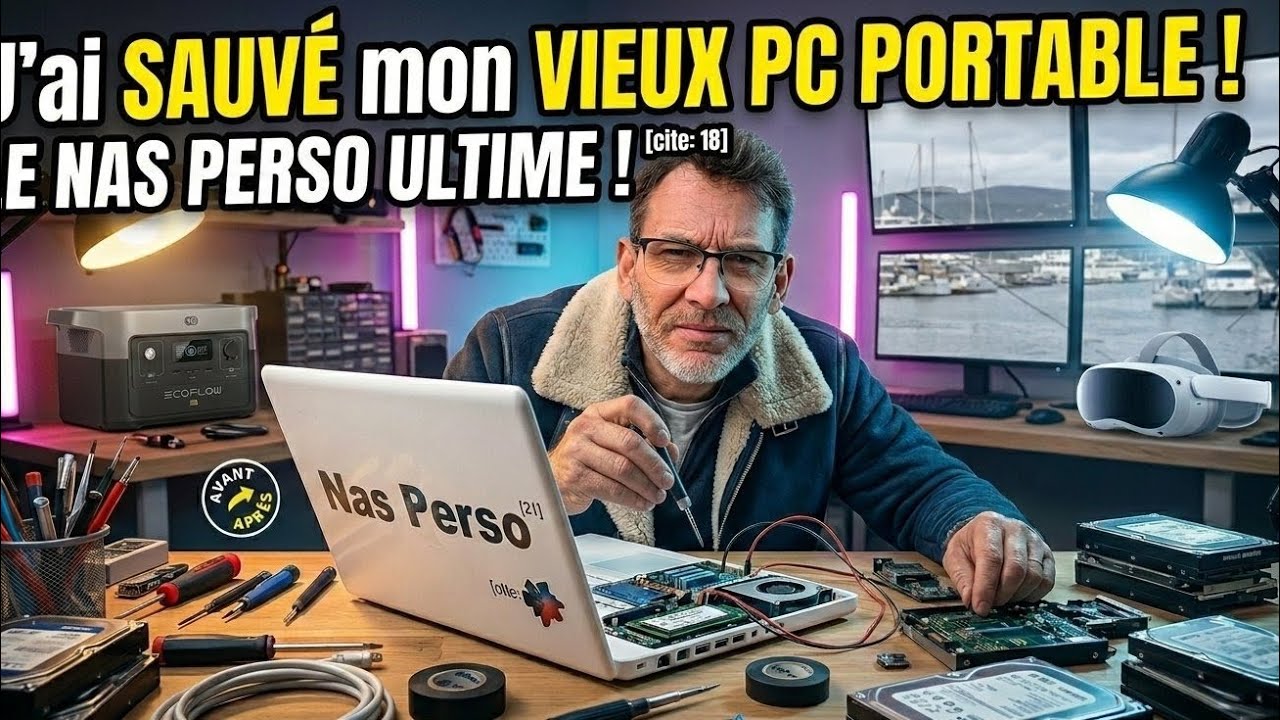 NAS DIY pas cher avec un ordinateur portable à 30€