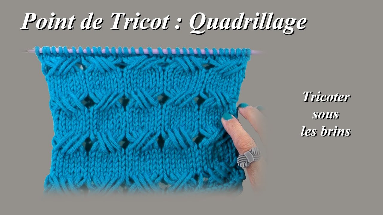 Point de tricot : Quadrillage