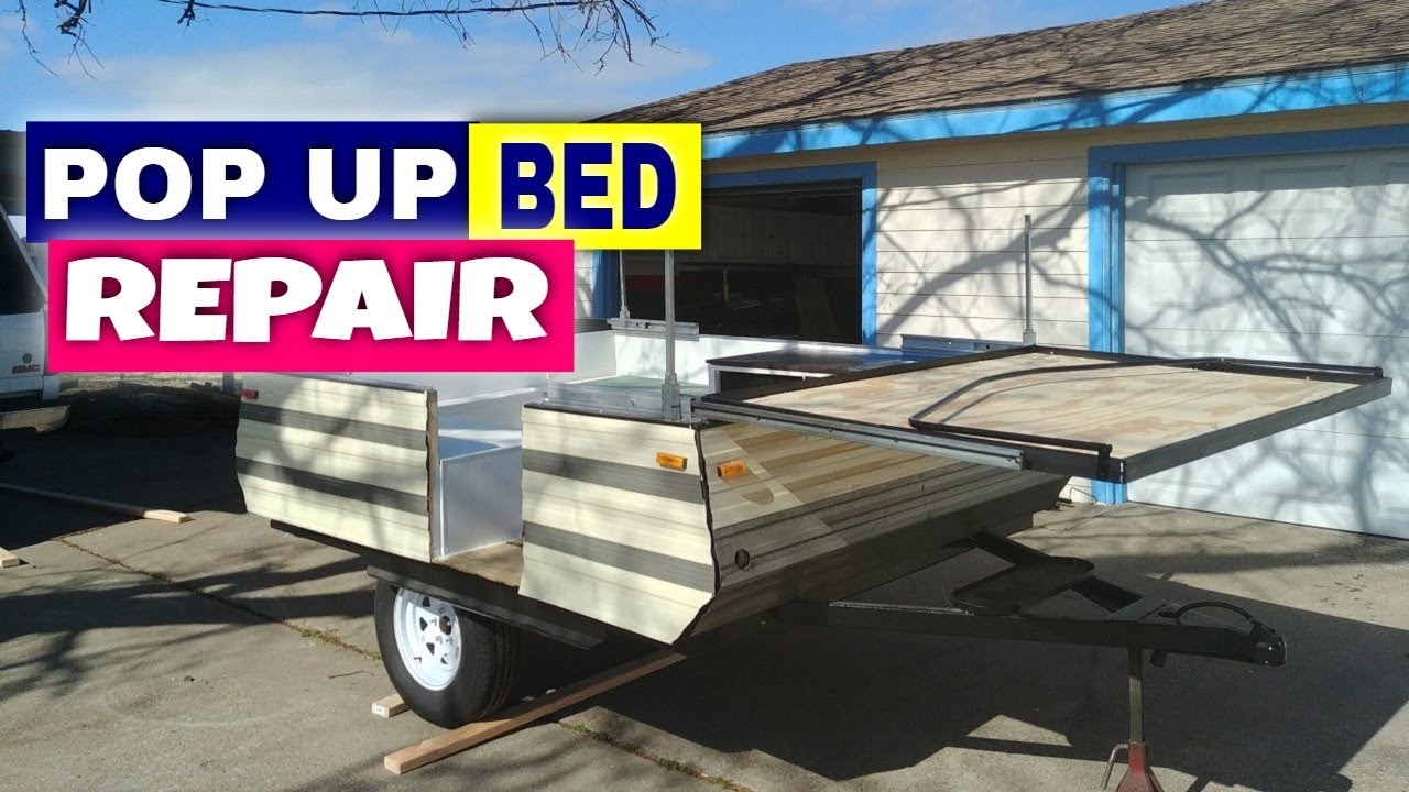 POP UP BED REBUILD Jayco Tent Trailer Camper Renovation PT 23 #flgpopup