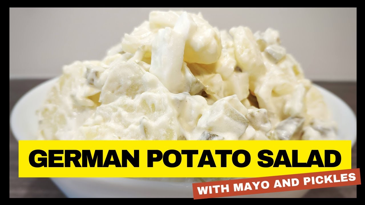 German Potato Salad Recipe | Cold With Mayo and Pickles