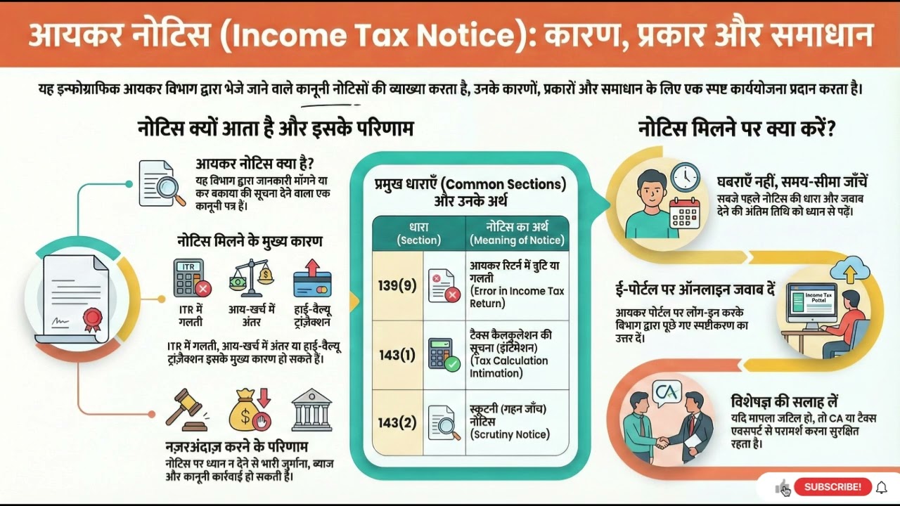 Income Tax Notice आ गया? डरिए मत, बस ये ३ काम करें!