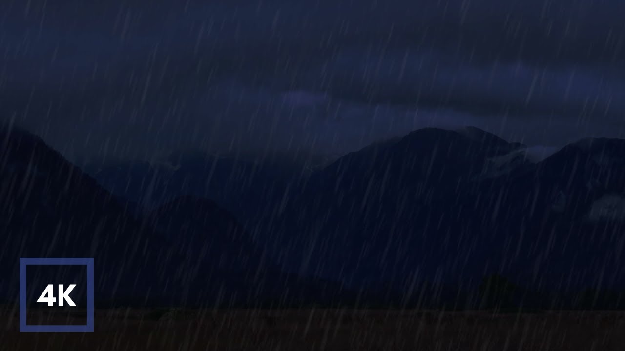 Gentle Thunder & Rain in Mountains to Sleep in 2 Minutes and Beat Insomnia. Thunderstorm Sounds