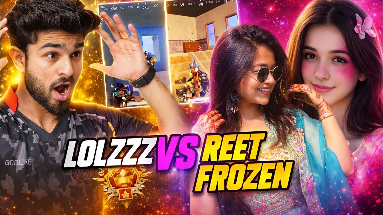 LOLZZZ GAMING VS REET & FROZEN LIVE FIGHT+ MEETUP  😱 | Crazy Gameplay & Fight