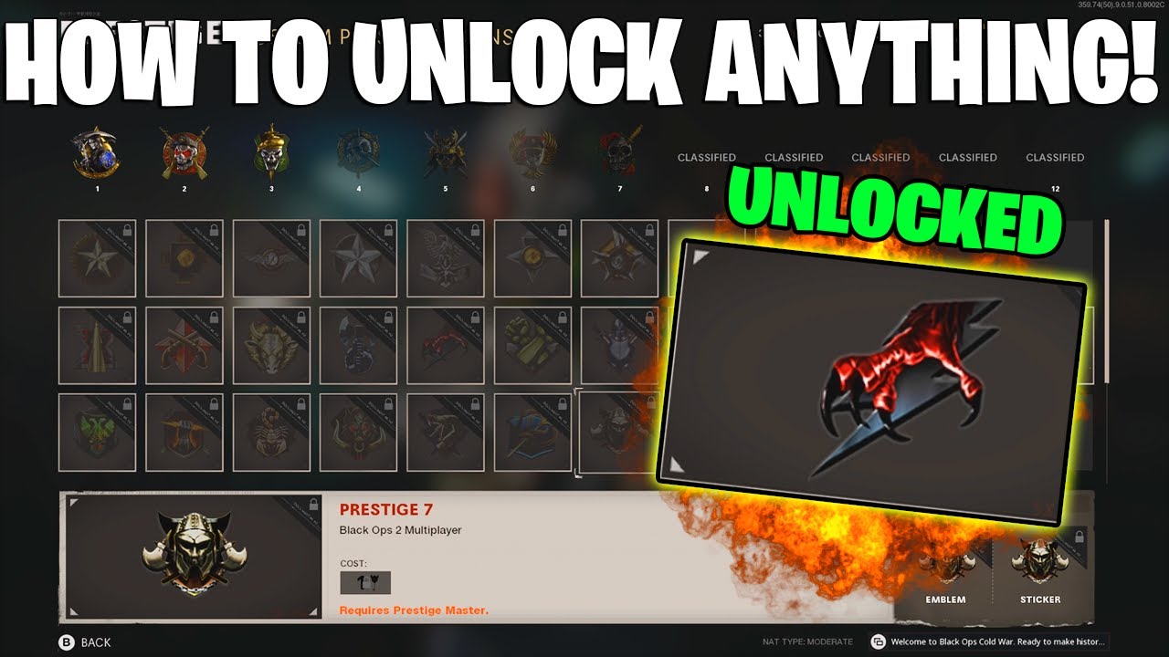 How To Unlock Anything In The Prestige Shop Cold War | How To Use Prestige Keys In Cold War