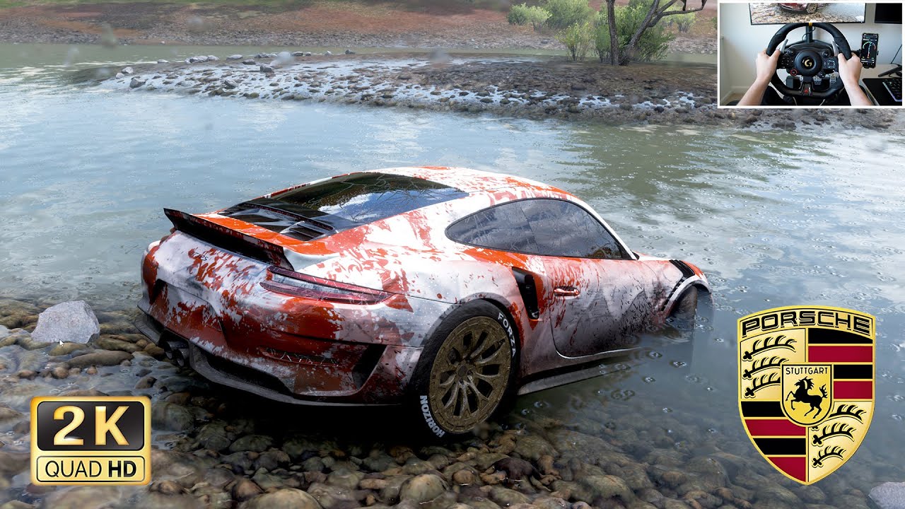 Rebuilding Porsche 911 GT3 RS | Forza Horizon 5 Steering Wheel Gameplay