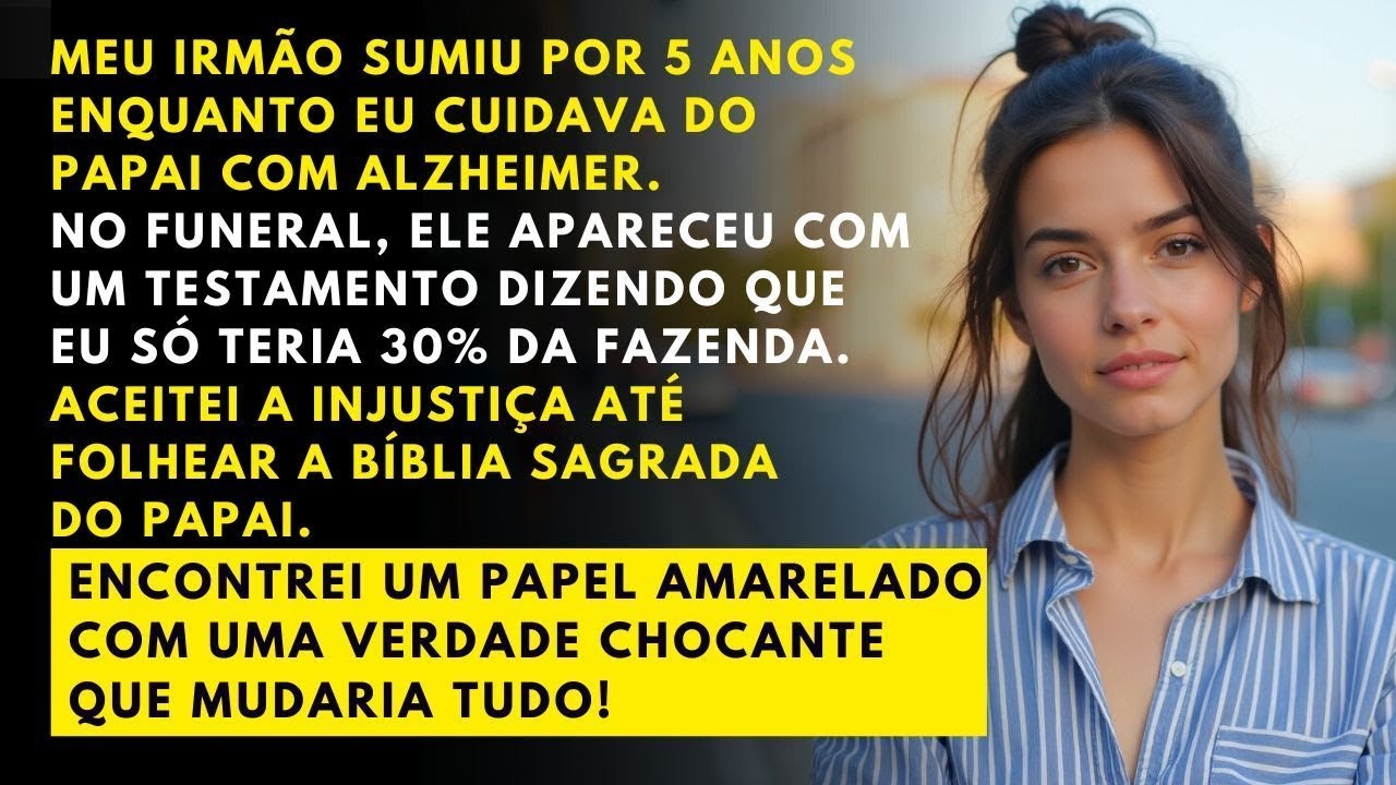 Cuidei do meu pai doente 5 anos  Mas foi meu irmão que herdou tudo    até eu achar a Bíblia dele