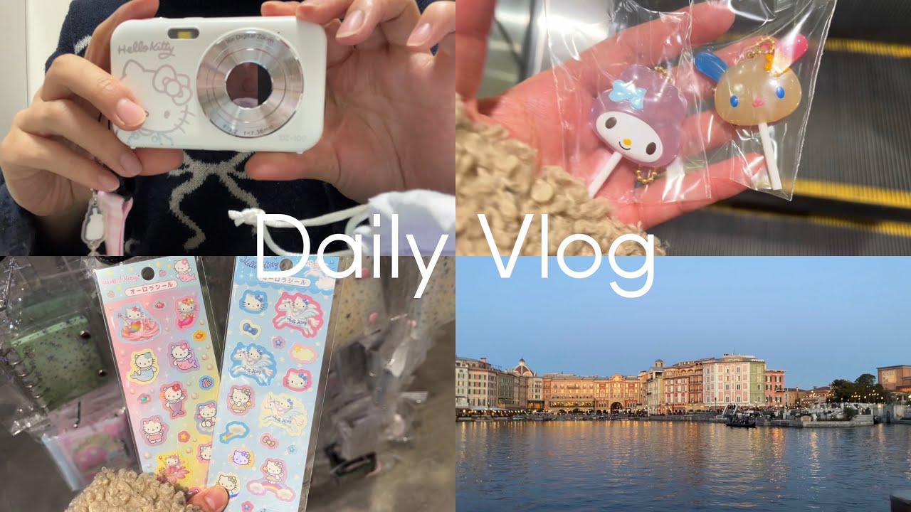 Vlog🐭❤︎最近の購入品|ガチャガチャ|シール収納|雪が降った次の日のディズニー