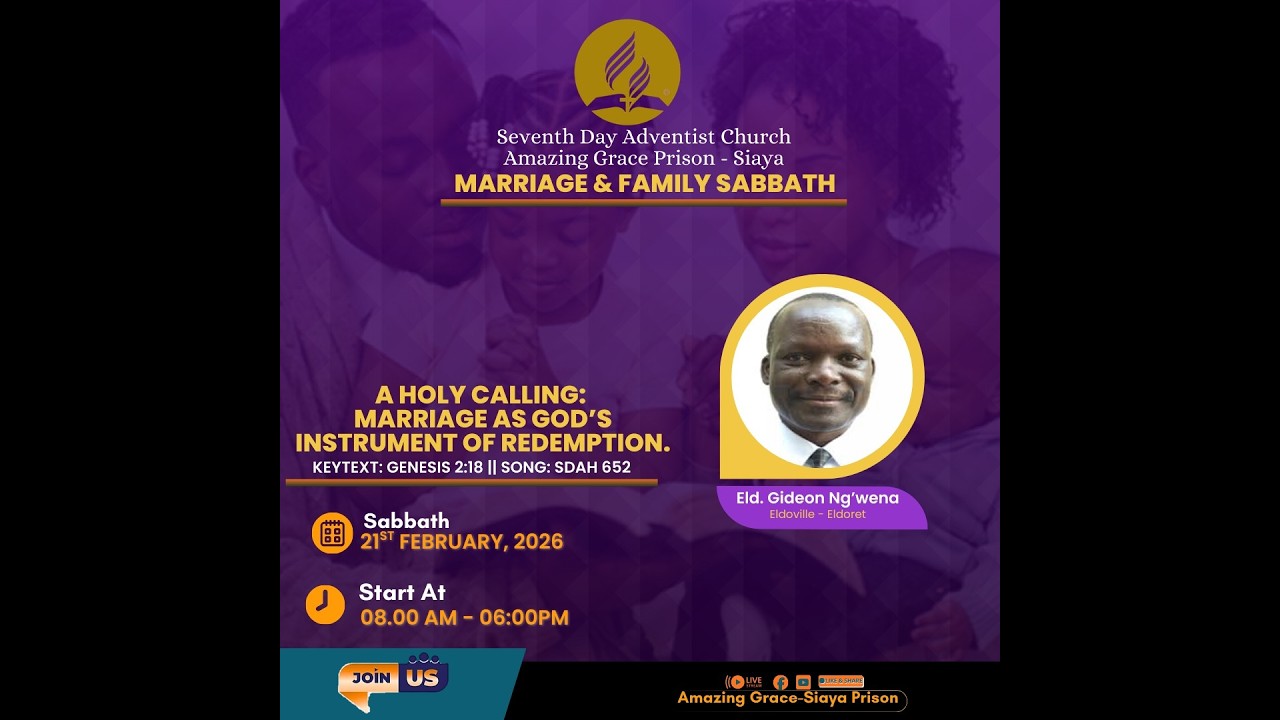 A HOLY CALLING. MARRIAGE AS GOD'S INSTRUMENT OF REDEMPTION || ELD. GIDEON NG'WENA
