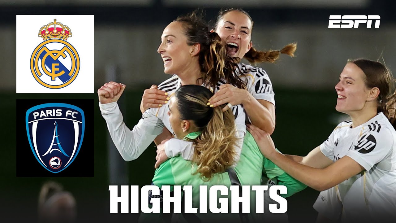 Real Madrid RESCUE a point in stoppage-time vs. Paris FC | UEFA Women's Champions League Highlights