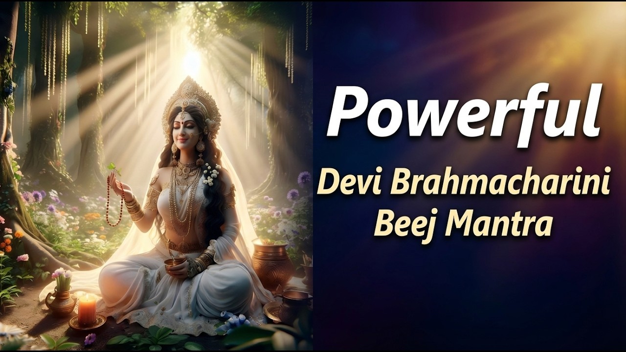 Devi Brahmacharini Beej Mantra🌺| Navratri Day 2 | शक्तिशाली मंत्र#day2navratri #mantra #navratri2026