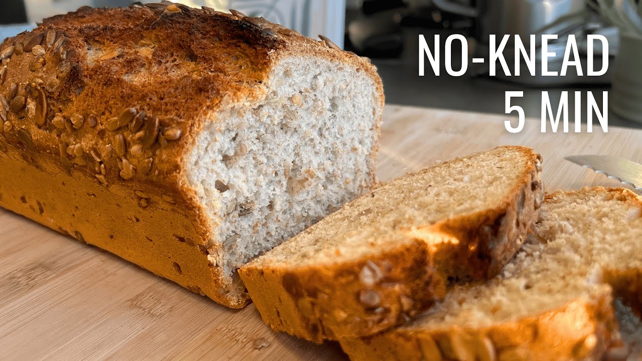 I Made Bread Without Touching It ✨ No-knead, No Wait 🍞 Quick Crispy Artisan Bread