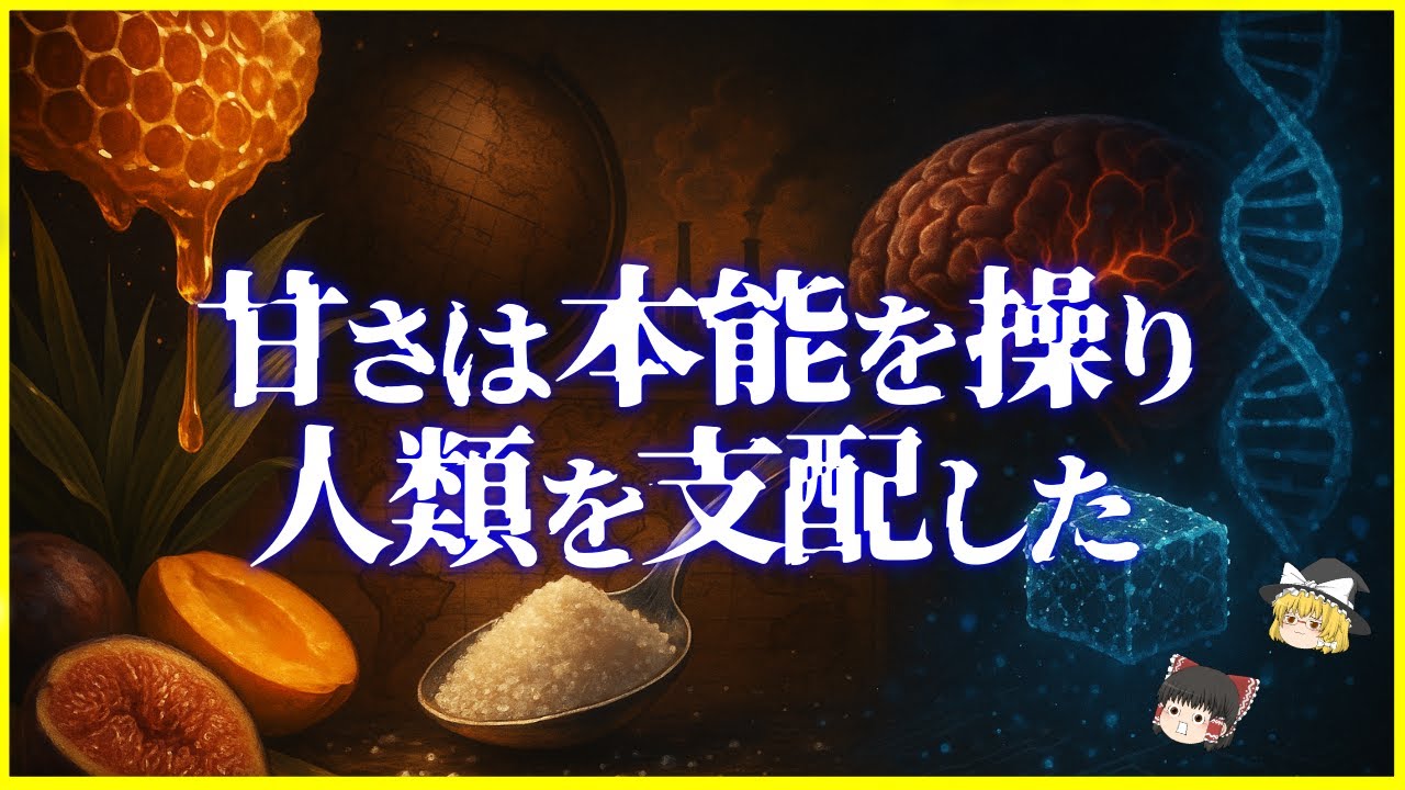 【ゆっくり解説】なぜ人は「甘いもの」をやめられないのか…進化が仕組んだ罠を解説/甘味が世界を支配した！？「甘さ」が作った人類の歴史