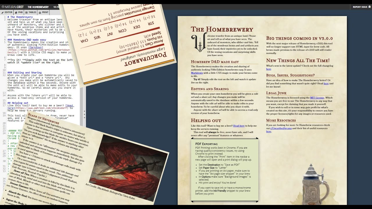 How to Use Homebrewery to Build your Homebrew