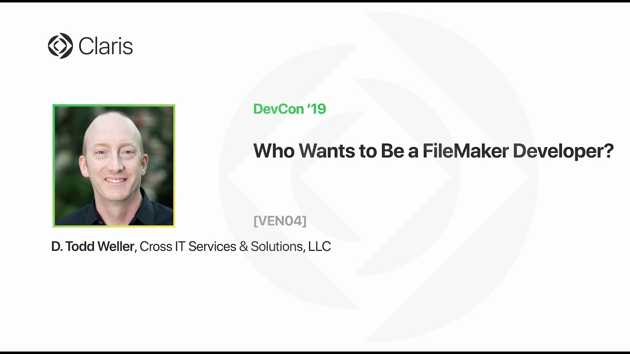 Who Wants to Be a FileMaker Developer? [VEN04]