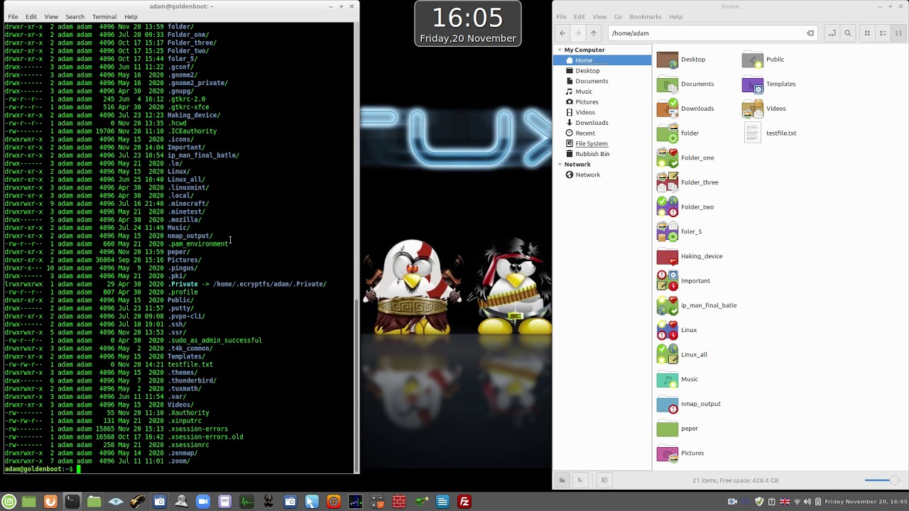 Linux Commands, l, ll, ls, ls -lah and clear - Linux How to