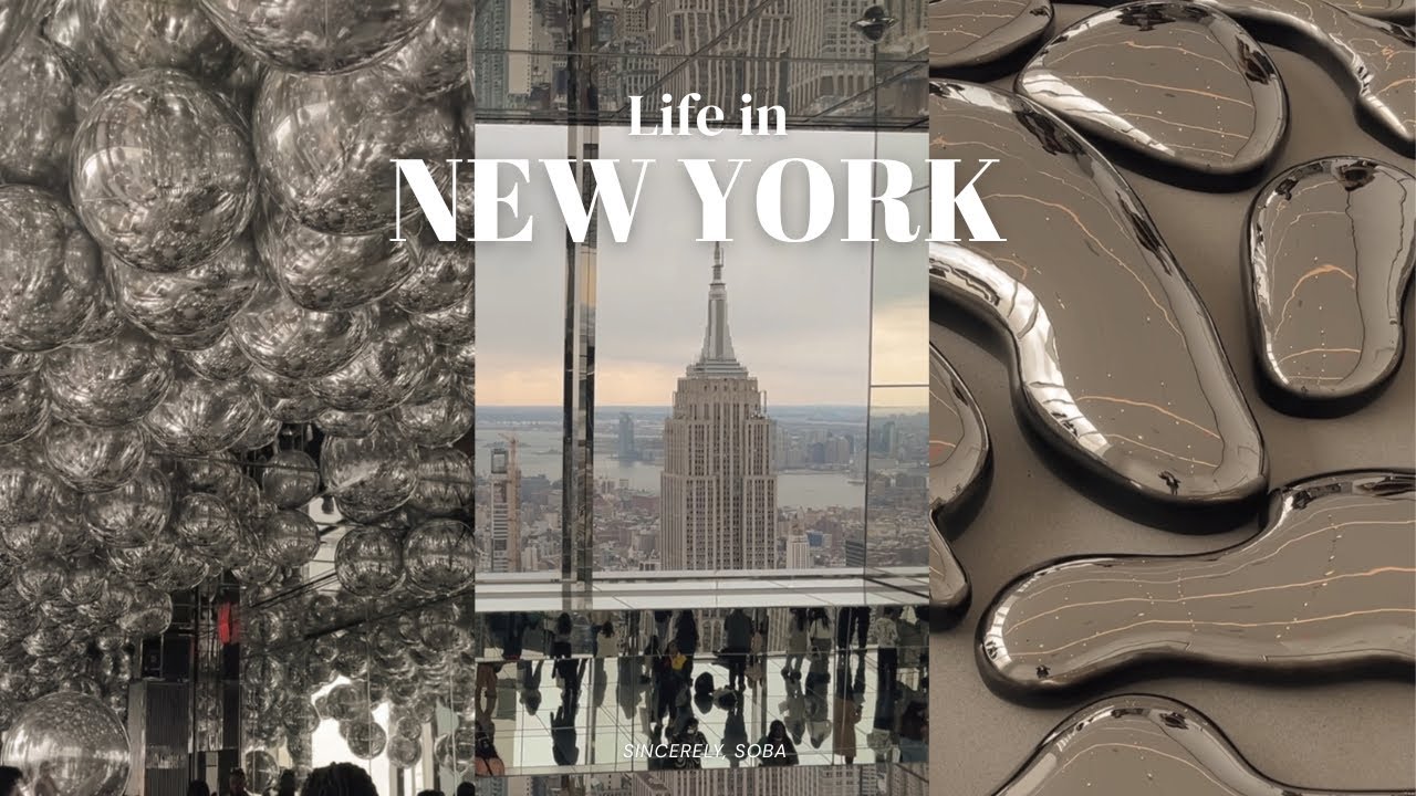 nyc vlog | exploring the city, aesthetic cafes, summit one vanderbilt, labubu unboxing